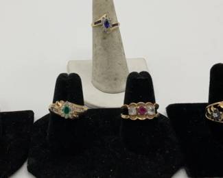 10K Gemstone Rings