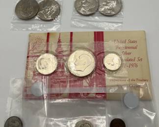 Bicentennial Uncirculated Set With Half Dollars And Dollar Coins