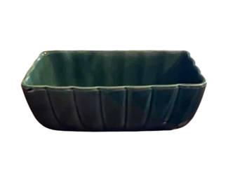 California Pottery ribbed rectangular platter. Circa 1950s