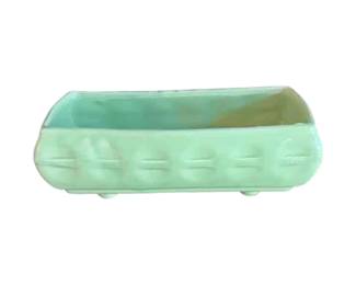 Cookson pottery lime, green-footed planter. Circa mid-20th century.