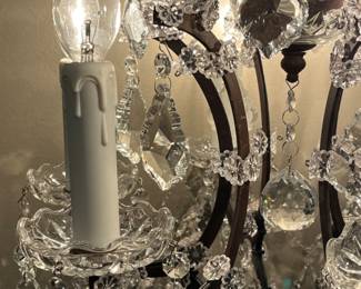 Restoration Hardware Rococo iron and crystal table lamps-2 available