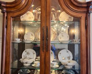 Century Furniture Coeur de France Rhone Valley collection dining table, chairs, china cabinet, media armoire, sideboard - china set sold