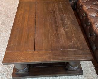 Restoration Hardware Timothy Oulton Balustrade wood coffee table - 60L x 40w x 18h