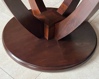 48" round wood table on 28" base - good for dining, kitchen, entry hall