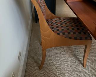 vintage Italian cherry desk and coordinating chair