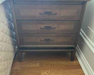 MCM White Fine Furniture king bedroom suite - bedside chests, 26w x 16d +1” for hardware x 25.5h