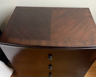 dark wood nightstand