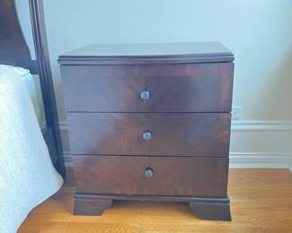 dark wood nightstand