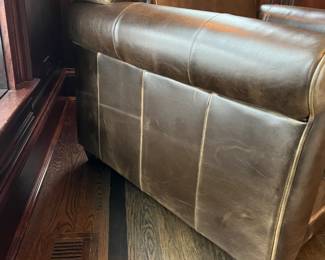 Bauhaus leather chair – brown – 38w x 36d x 34h 