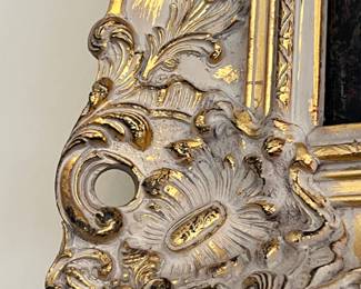 gilt, carved frame around original painting by KH Fassbender 54w x 30h