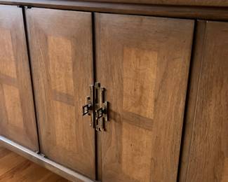 MCM White Fine Furniture king bedroom suite -  low dresser w/ mirror - Tempered glass top - 72w x 20d x 33h. Mirror is 34.25w x 60h. 