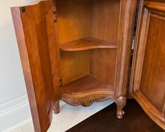 Century Furniture Coeur de France Rhone Valley collection dining table, chairs, china cabinet, media armoire, sideboard