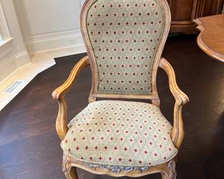 Century Furniture Coeur de France Rhone Valley collection dining table, chairs, china cabinet, media armoire, sideboard