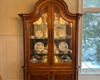 Century Furniture Coeur de France Rhone Valley collection dining table, chairs, china cabinet, media armoire, sideboard