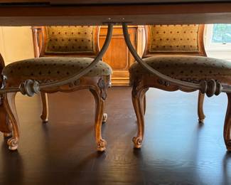 Century Furniture Coeur de France Rhone Valley collection dining table, chairs, china cabinet, media armoire, sideboard