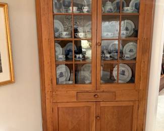 Primitive Corner Display Cabinet