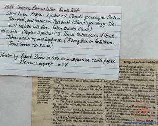 1606 and 1629 Bible Leaves