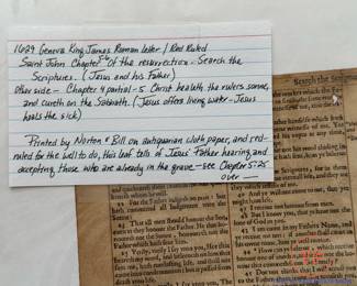 1606 and 1629 Bible Leaves