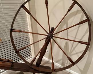 1800's Great Wheel Spinning Wheel (Walking Wheel)