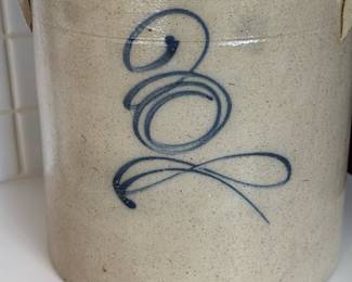 Antique RED WING 3 Gallon Bee Sting Target Dragon Fly Salt Glaze Stoneware Crock