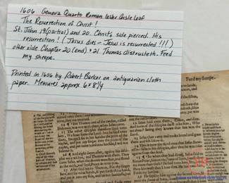 1606 and 1569 Bible Leaves