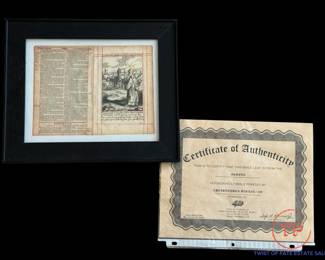 1669 King James Bible Leaf