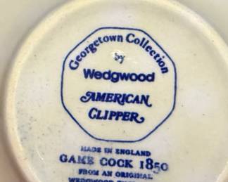 English Wedgewood China Dining Set "American Clipper" Game Cock 1850