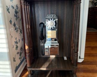 Vintage Wall Hanging Payphone Booth