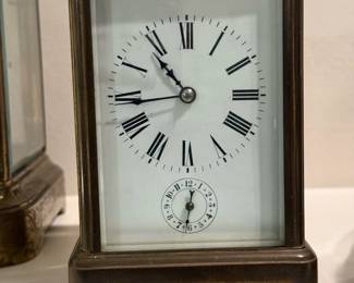 1900's Antique French Brass Carriage Clock