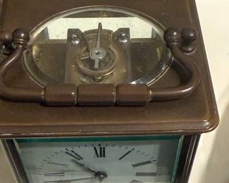 1900's Antique French Brass Carriage Clock