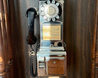 Vintage Wall Hanging Payphone Booth