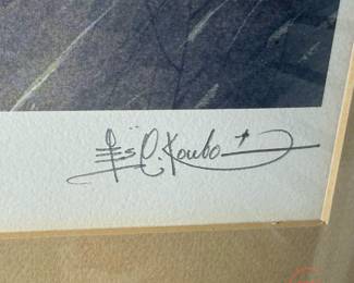 Signed Limited Edition Printer's Proof "Fall Plowing" by LES C. KOUBA