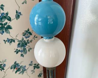 Antique Lightning Rod with Glass Orbs