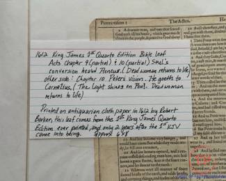 1606 and 1612 Bible Leaves