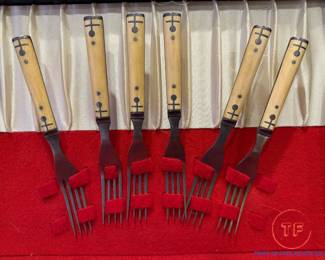 Antique Bone Handled Flatware Set
