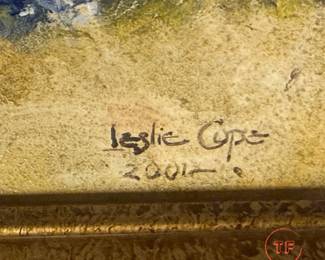 Signed Oil on Board "The End of the Day" by LESLIE COPE (2001)