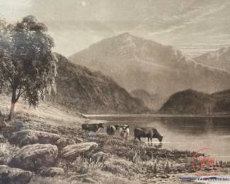 Antique Etching by F.W. HAYES