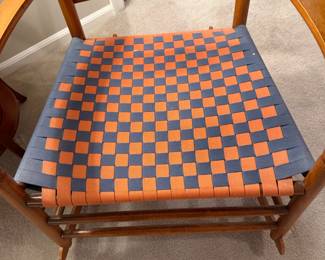 Shaker Style Ladder Back Rocker with Woven Seat