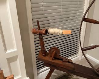 1800's Great Wheel Spinning Wheel (Walking Wheel)