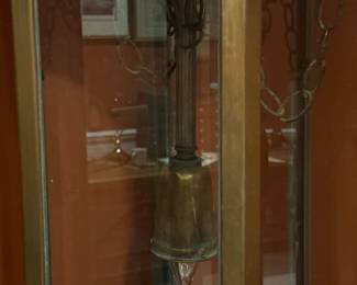 Antique Gothic Revival Brass Bronze Religious Church Hanging Pendant Light Fixture