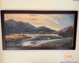 Antique Signed Original Oil on Canvas