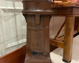 HALL & ROGERS Smithy Bridge Pottery Glazed Chimney Pot with Coronal Diffuser