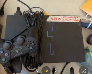 PS2 with one controller & Jak & Daxter game