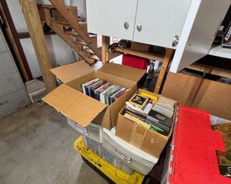 Toys, DVD, VHS, 8-Track, technology, computers, books