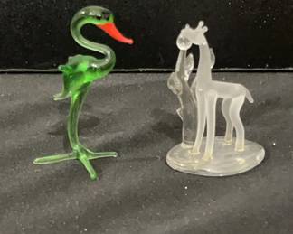 Small Glass Bird Giraffe