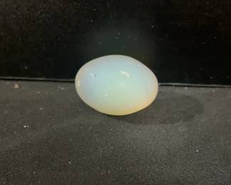 Carved Glass Egg