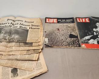 Old Newpapers And LIFE Books