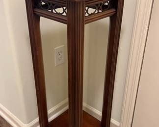 Tall Wood Accent Entry Table 