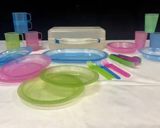 Colorful Plastic Picnic Set