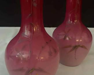 Pair Of Pink Vases 